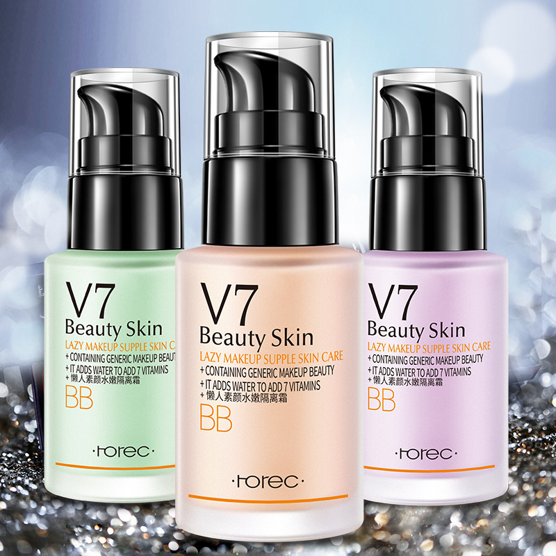 Hanchan V7 isolation cream bb plain face cream makeup primer moisturizing oil control long-lasting concealer male and female students liquid foundation