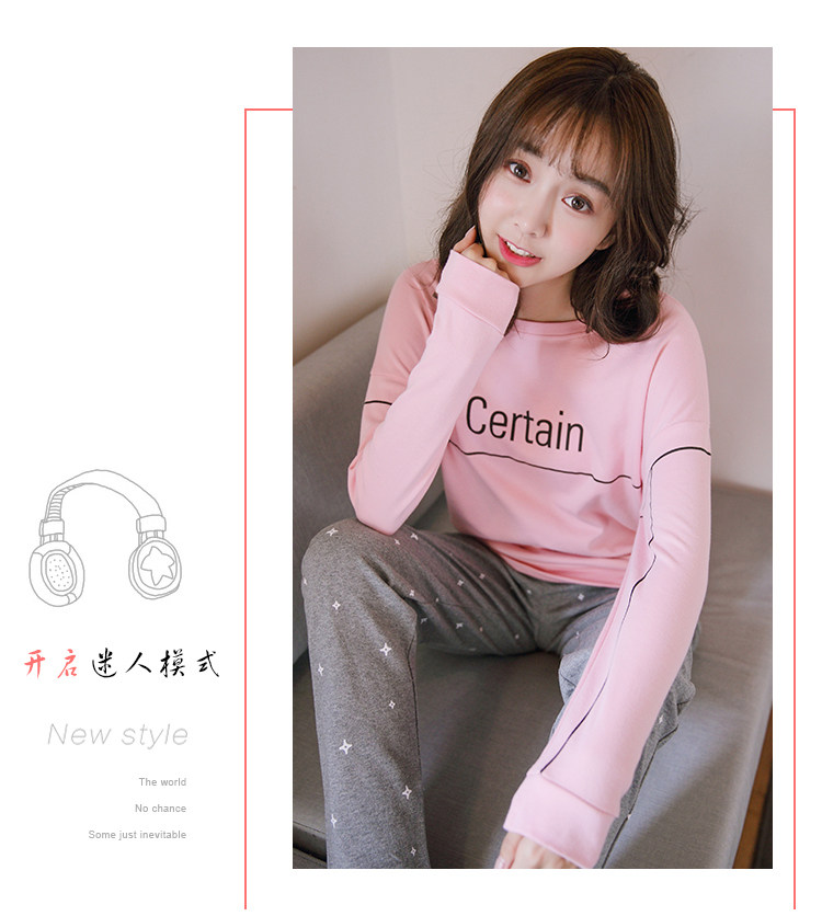 Pyjama pour femme en Coton à manches - Ref 2995380 Image 21