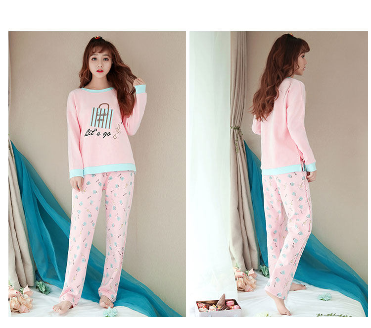 Pyjama pour femme en Coton à manches - Ref 2995380 Image 33