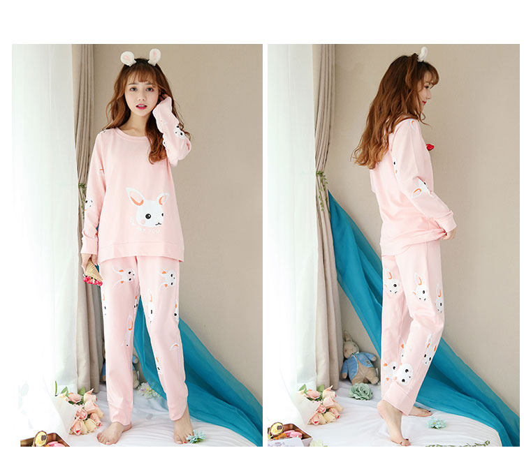 Pyjama pour femme en Coton à manches - Ref 2995380 Image 29