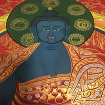Medicine Buddha Thangka painting hand-painted mineral pigment Tibetan Thangka entrance hanging painting decorative painting