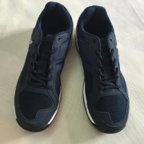 A empty blue cross-country running shoes breathable wear-resistant training shoes 3514 dark blue running shoes