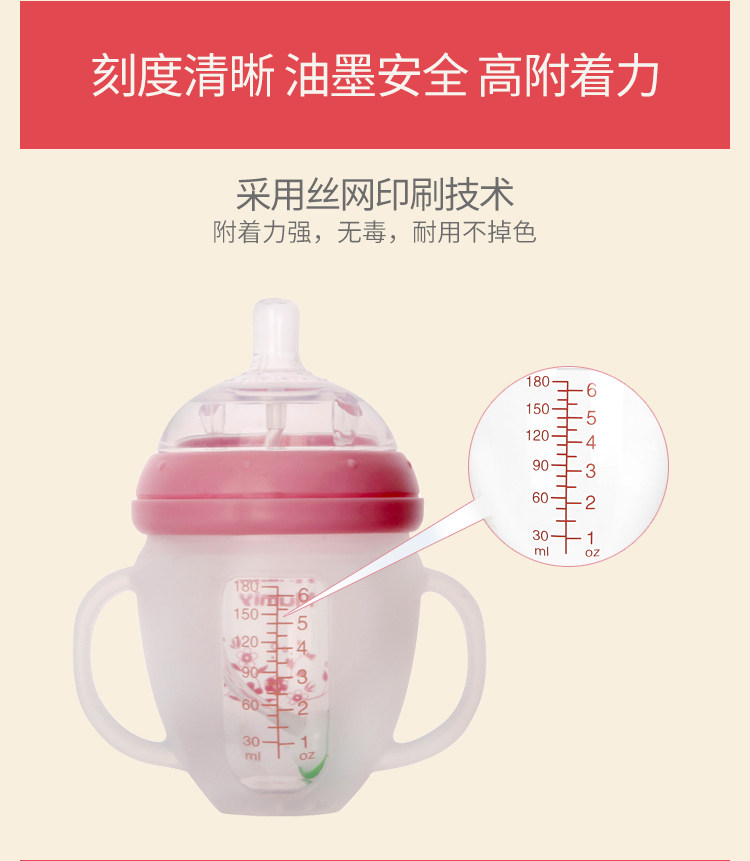 Силиконовая стеклянная детская бутылочка с прямым горлышком description_12.jpg