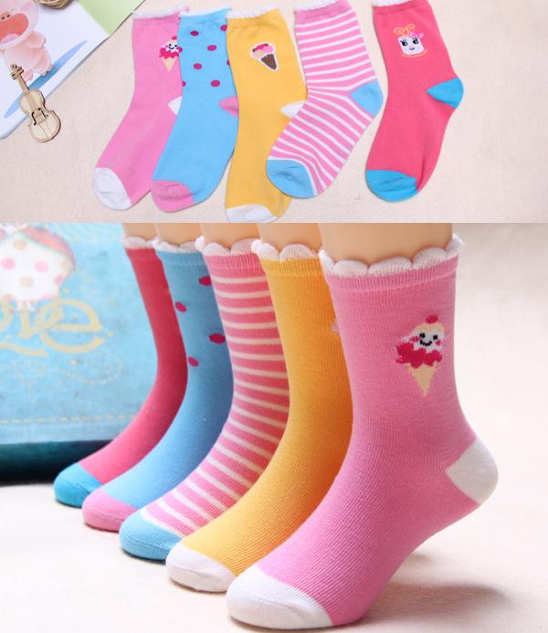 Mùa thu và mùa đông dày 10 cô gái vớ cotton ở bé trai lớn 3 bé trai 5 vớ bé 7 bé gái 9 tuổi thời trang bé gái