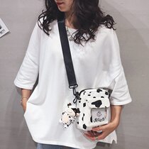 New foreign style canvas bag for girls and children mini cartoon girl travel leisure messenger bag