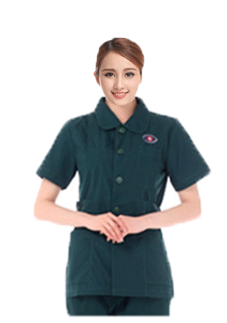 Màu xanh đậm sơ cứu y tế 120 phòng cấp cứu dịch vụ cấp cứu khẩn cấp dài tay phân chia phù hợp với bác sĩ chăm sóc nam nữ đầm ngủ nữ