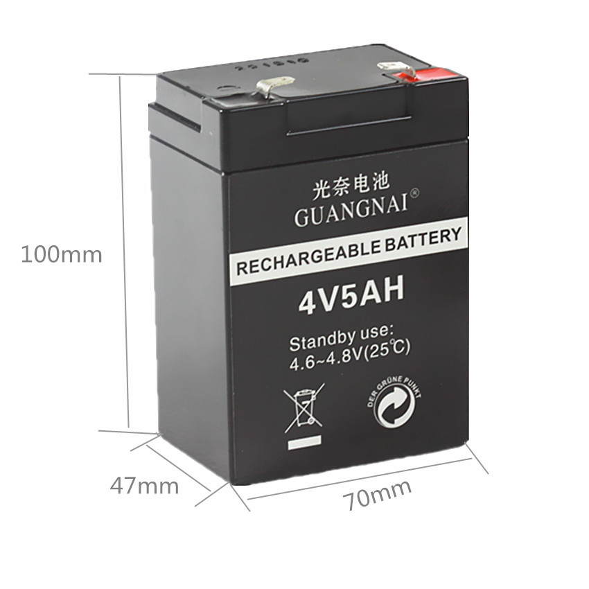 4V5AH Strong light lamp battery electronic scale battery charge electronic scale electric scale electromosquito tablelamp emergency battery