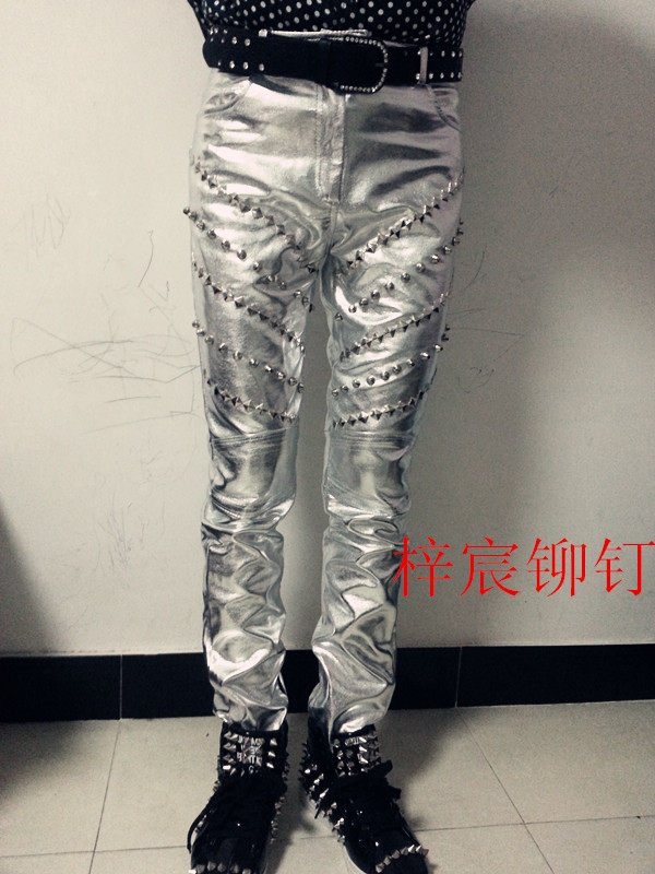 Pantalon cuir homme serré pour jeunesse - Ref 1478024 Image 35