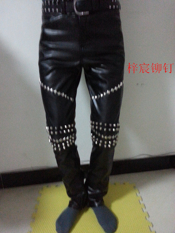 Pantalon cuir homme serré pour jeunesse - Ref 1485261 Image 27