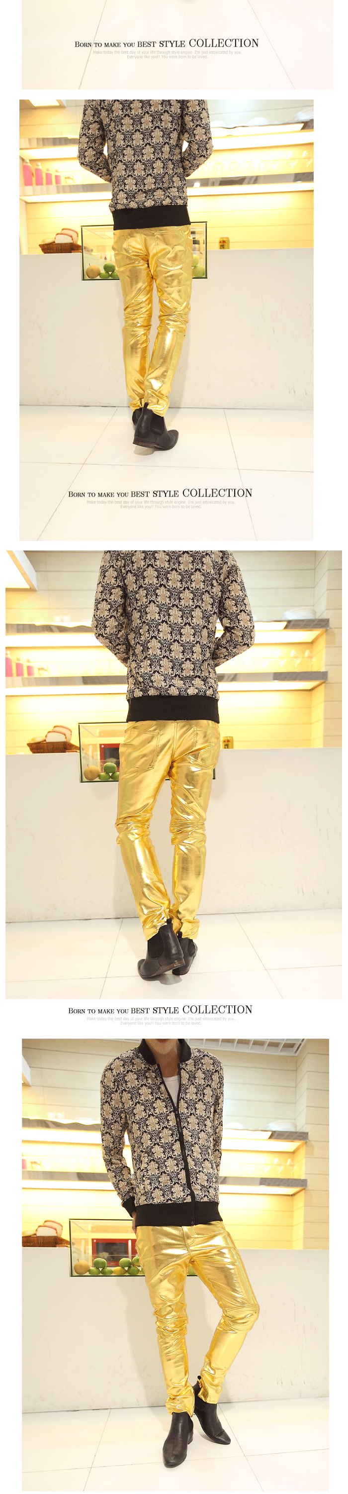 Pantalon cuir homme serré - Ref 1482069 Image 27