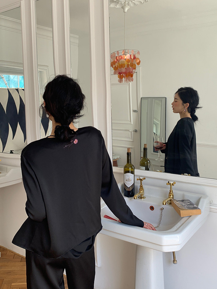 Штаны, с вышивкой, в западном стиле           