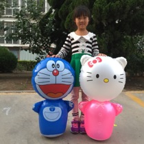 Childrens inflatable tumbler large size 90cm cartoon animal tumbler toy wholesale inflatable fitness toy