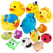  Baby toy little yellow duck bath pinching called little duck Baby boys and girls children playing with water duck bath toy
