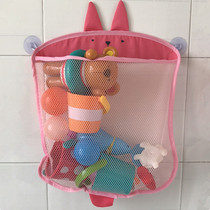  Bathroom hanging storage bag Bathroom suction cup debris storage net basket Childrens bathroom bath toy wall hanging net bag
