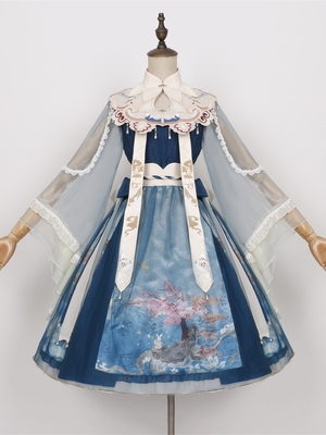 taobao agent Genuine elegant collar, dress, Lolita style, Lolita OP, long sleeve