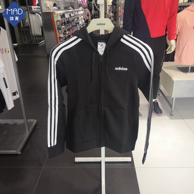 MAD Sports Áo khoác thể thao cổ điển của Adidas dành cho nữ có mũ trùm đầu DP2412 - Áo khoác thể thao / áo khoác