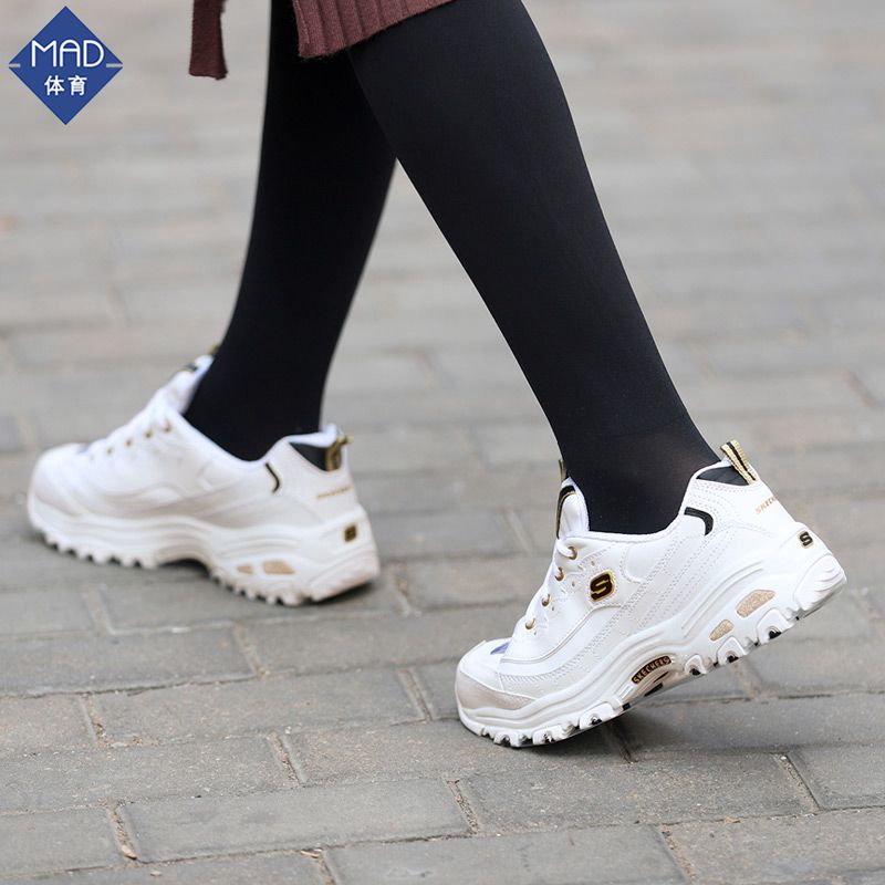 MAD Sports SKECHERS 2019 Giày mới của Dlites Panda Đôi giày đế dày đế dày 11919-WBGD - Giày chạy bộ jordan dior cổ thấp