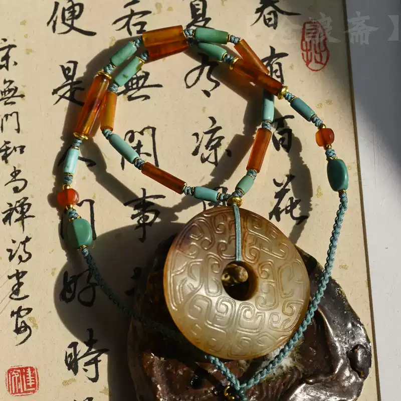 戰國古玉/老玉雲龍紋和田玉籽料勒子古董藝術收藏玉勒子-淘寶Taobao
