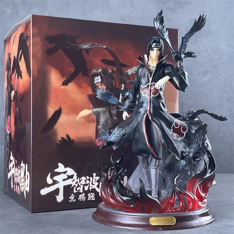 Naruto Crow Hall Itachi Uchiha Figure Akatsuki Premium GK Statue Model Display