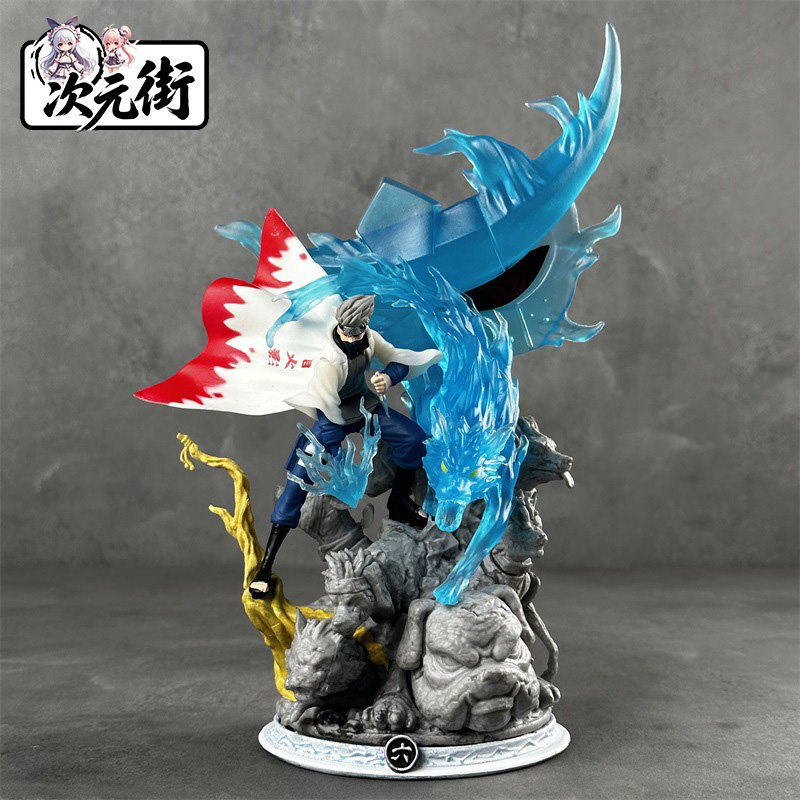 Naruto Kakashi Hatake Sixth Hokage Figure Chidori Effect Scene Model Display
