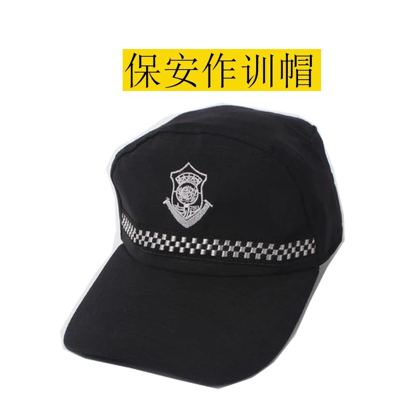 New security training cap Men's general security cap Doorman Property hotel work cap Combat cap Cap cap