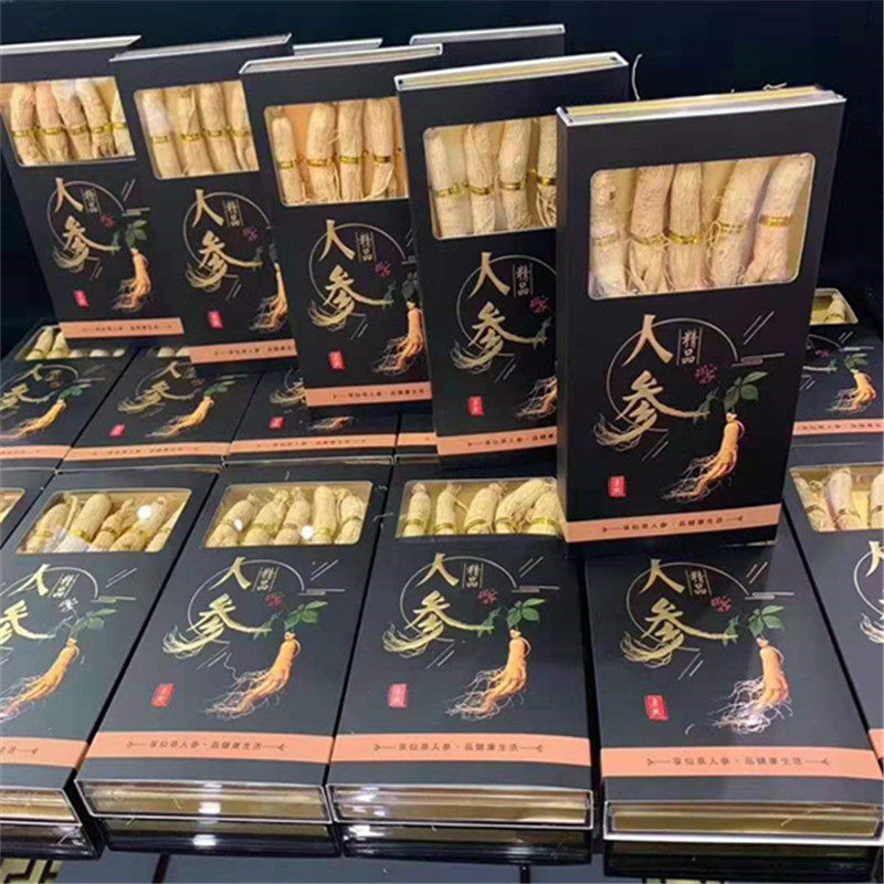 Long White Ginseng Ginseng Raw Sun Ginseng Northeast Dry White Ginseng Fresh Wild Mountain Ginseng Forest Under The Gift Box Dress