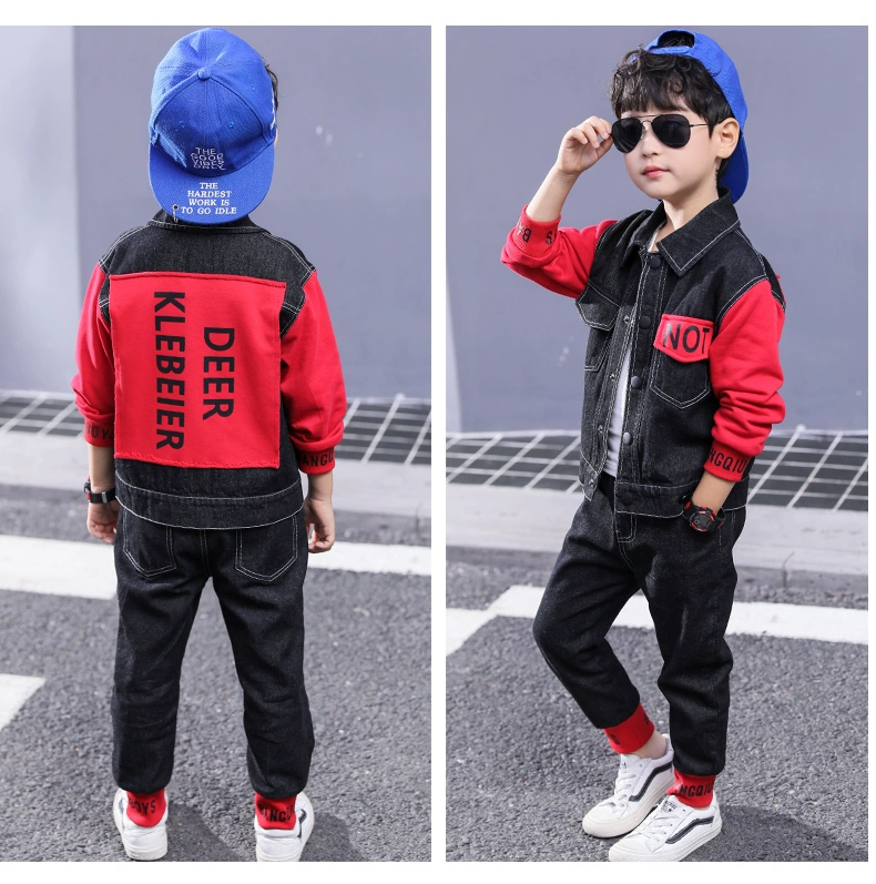Quần áo trẻ em mùa xuân cho bé bộ quần jean mùa xuân 2019 mới cho trẻ em mùa xuân và mùa thu - Phù hợp với trẻ em quần dài cho bé gái