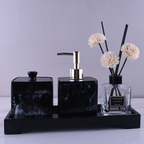 Hotel bathroom five-piece wedding set European bathroom set bathroom kit bathroom toiletries mouthwash Cup tray