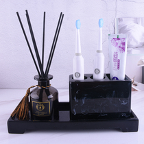 Electric toothbrush holder toilet tooth seat couple mouthwash Cup brush Cup aromatherapy bathroom five-piece set