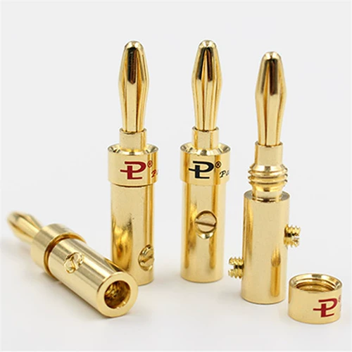 Puce Pure Mopper Gold -Gold -Plug -In -IN Sound Swith Discher Pillar