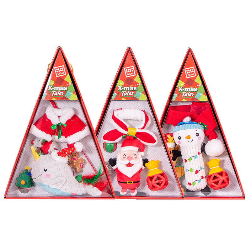 (Spot) You are a pet Christmas gift box set of toys, large and small dogs and cats, dogs are resistant to bite and relieve boredom
