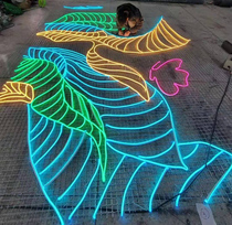 Neon Luminous Word Custom Advertising Signboard Net Red Wall LED Bar
