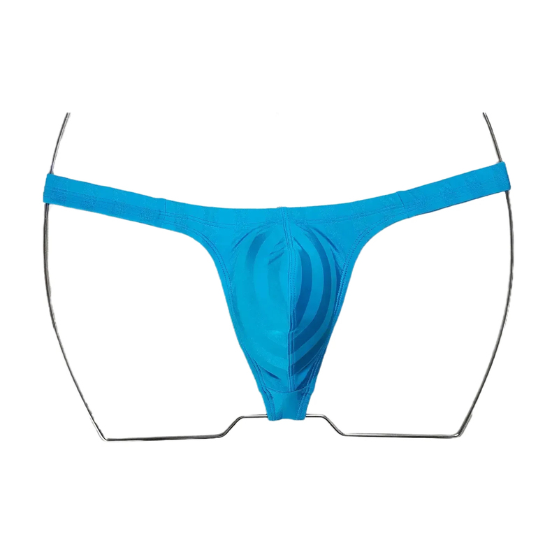 Boythor Men's Thong Swim Trunks Japanese Style Low-Waist Narrow Stripe Vertical Stripe Inner Tie Swim Beach Thong Swim Trunks