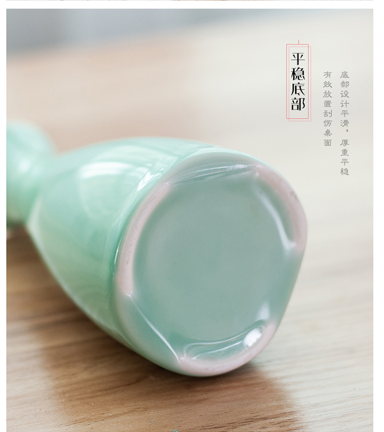 Bộ rượu vang celadon tùy chỉnh bộ 3 rượu sake trắng rượu bình Trung Quốc nhà cổ màu vàng rượu thủy tinh đặt - Rượu vang các loại ly uống rượu
