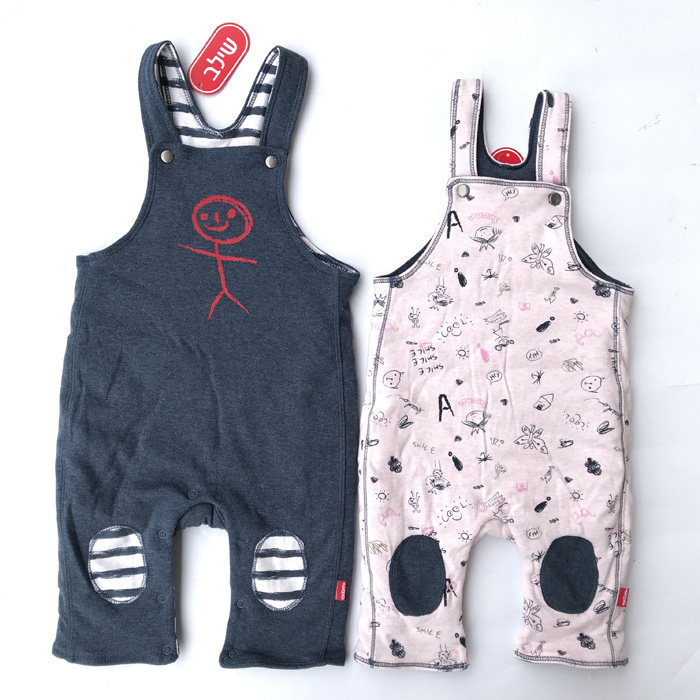 Israeli winter exploits baby cuddling baby cuddling pants with trousers clips cotton thickened warm and soft and cute 100 hitch