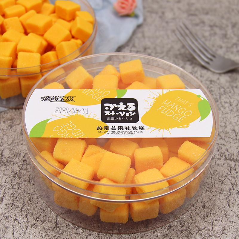 Love Shangbao Island tropical mango cake fudge juice gummy 360g soft-fried Q-bomb snack network red snacks