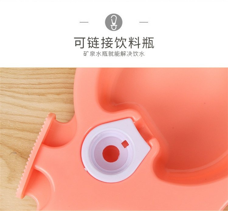 Pet mèo bát treo mèo uống bát treo lồng cố định Teddy dog ​​bát chó đôi bát con chó uống chậu - Cat / Dog hàng ngày Neccessities dụng cụ ăn uống cho chó	