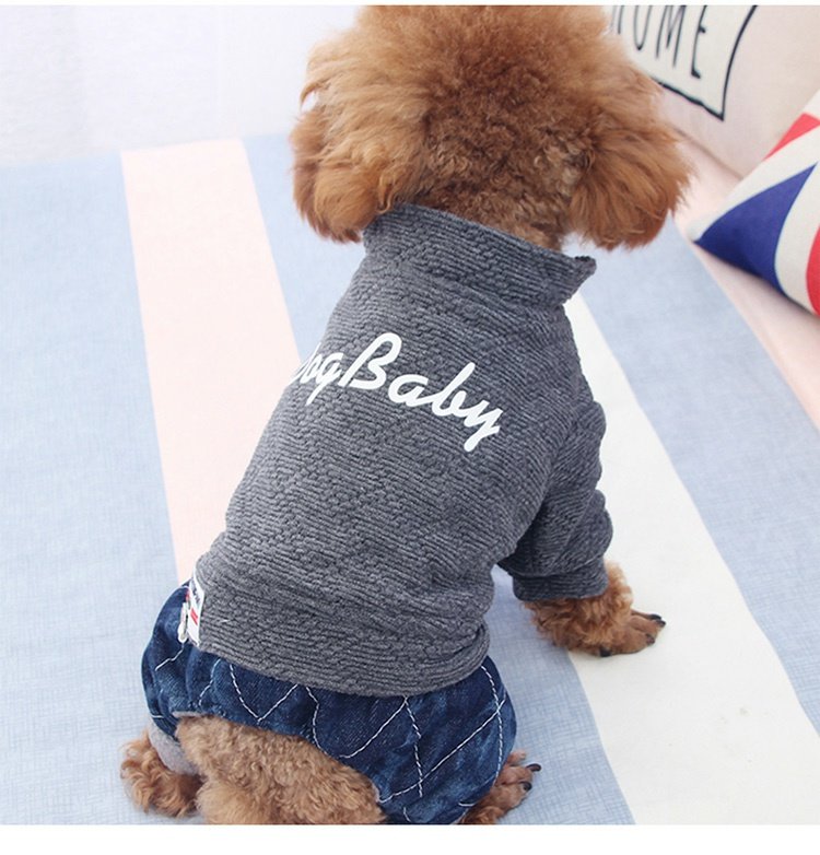 Thú cưng Gấu Pomeranian Teddy Dog Quần áo Puppy Sữa Dog Quần áo bốn chân Dây đeo Quần áo mùa xuân và mùa thu Trang phục mùa xuân Áo bông - Quần áo & phụ kiện thú cưng quần áo chó mèo