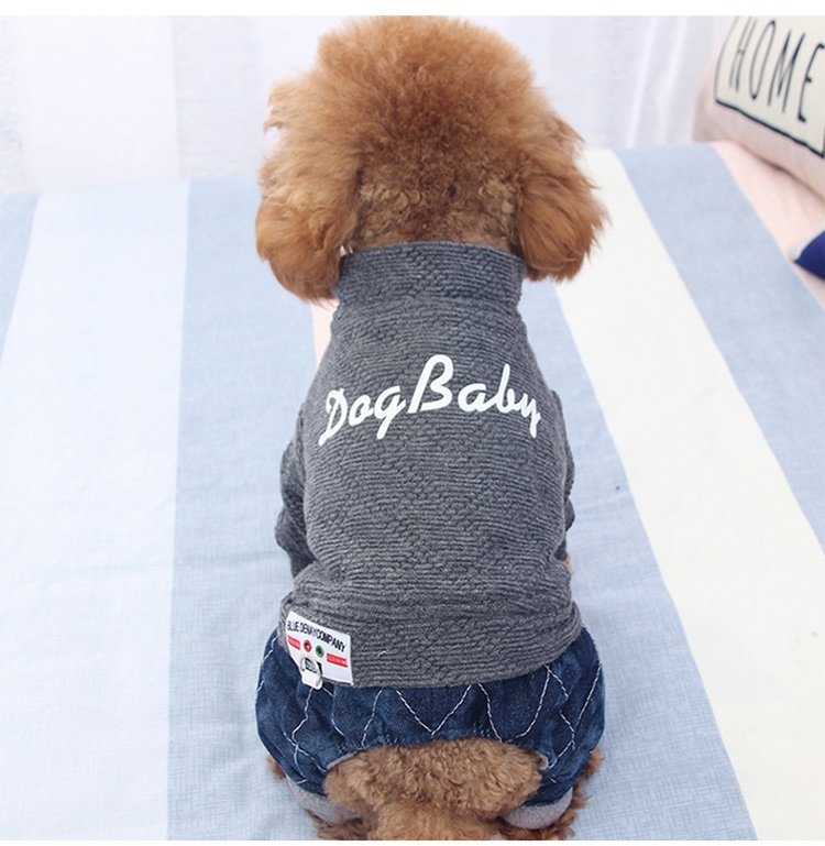 Thú cưng Gấu Pomeranian Teddy Dog Quần áo Puppy Sữa Dog Quần áo bốn chân Dây đeo Quần áo mùa xuân và mùa thu Trang phục mùa xuân Áo bông - Quần áo & phụ kiện thú cưng quần áo chó mèo