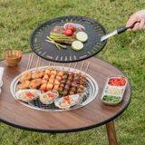 Плита для приготовления чая и жарки вокруг плиты, полный комплект универсального стола, новая печь для барбекю, бытовой гриль для барбекю, уличный