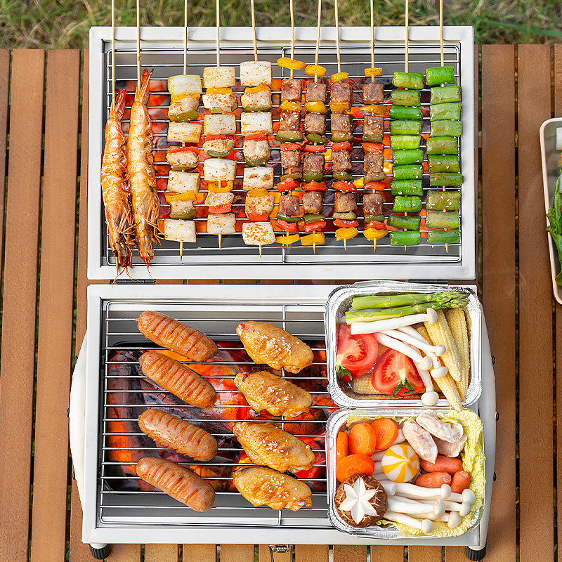 户外便携的秘密:折叠烧烤炉背后的多功能设计