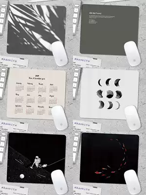 CARECASE original illustration leather mouse pad small thick fresh simple waterproof computer non-slip men and women