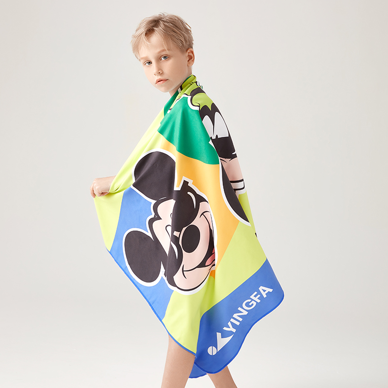 Yingfa Disney absorbent towel double-sided velvet quick-drying towel outdoor sports portable beach towel men's and women's swimming bath towel