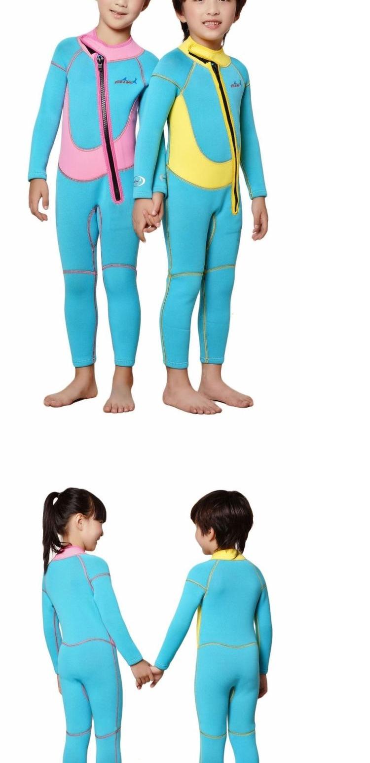 Bộ đồ lặn ấm áp cho trẻ em lặn biển 2.5mm đồ bơi nàng tiên cá cho be gái