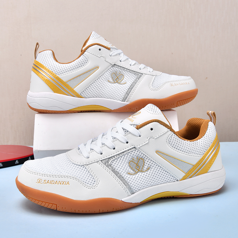 Professional Table Tennis Shoes for Men and Women, Breathable Sports Shoes with Rubber Soles, Lightweight Non-Slip Competition Shoes, Table Tennis-Specific Shoes
