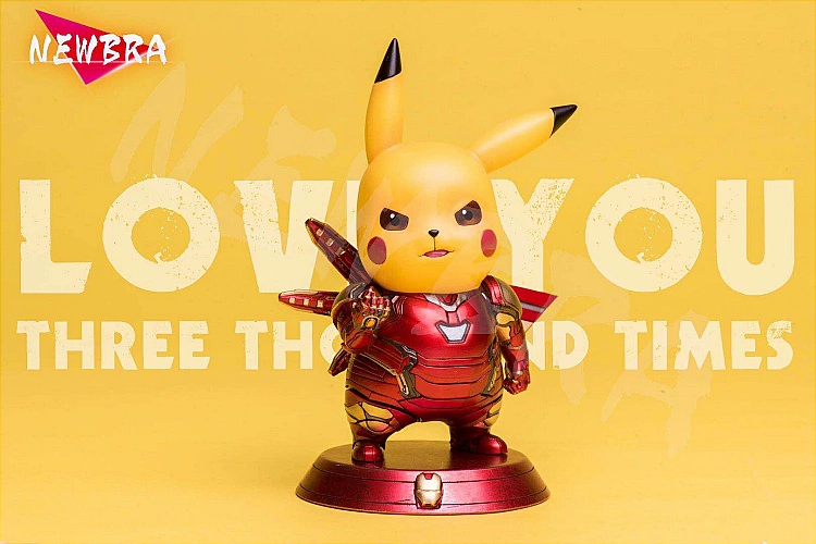 NEWBRA Người sắt mk85 Pikachu cos Avengers bức tượng hình tròn thứ hai GK - Capsule Đồ chơi / Búp bê / BJD / Đồ chơi binh sĩ