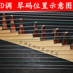 Guzheng 코드 비트맵, Zheng 코드 도식 스티커, D 키 표준 guzheng, Dunhuang guzheng 범용 고정 guzheng 코드 차트