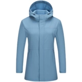 Дорожная длинная бархатная ветрозащитная удерживающая тепло альпинистская спортивная куртка, средней длины