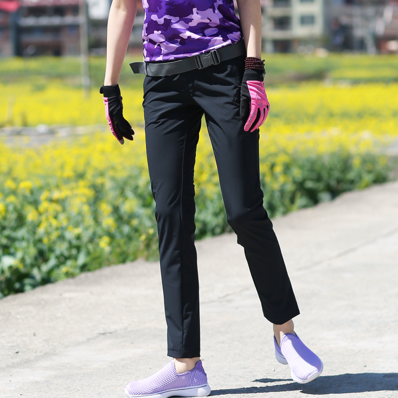 Outdoor Speed Dry Pants Lady Long Pants Fit Slim Four Sides Elastic Ultra-thin Quick Dry Pants Women Sports Hiking Mountaineering Summer-Taobao