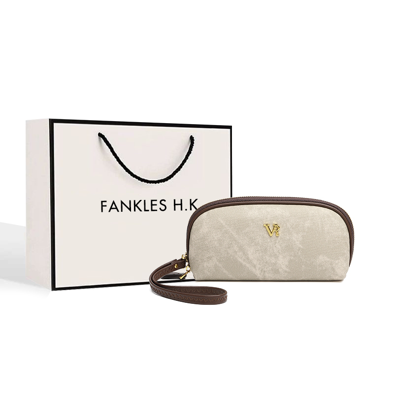 Hong Kong Genuine Leather Clutch Bag for Women 2026 New Fashion High-End Texture Mini Shell Bag Versatile Hand-Held Coin Purse